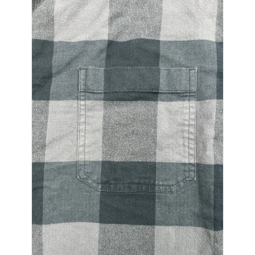Carhartt Flannel Shirt Men's 2XLT Blue Plaid Relaxed Fit Pockets Button TW4448-M